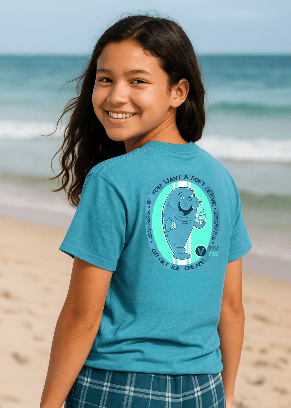 Soft Serve Volleyball Manatee Tee